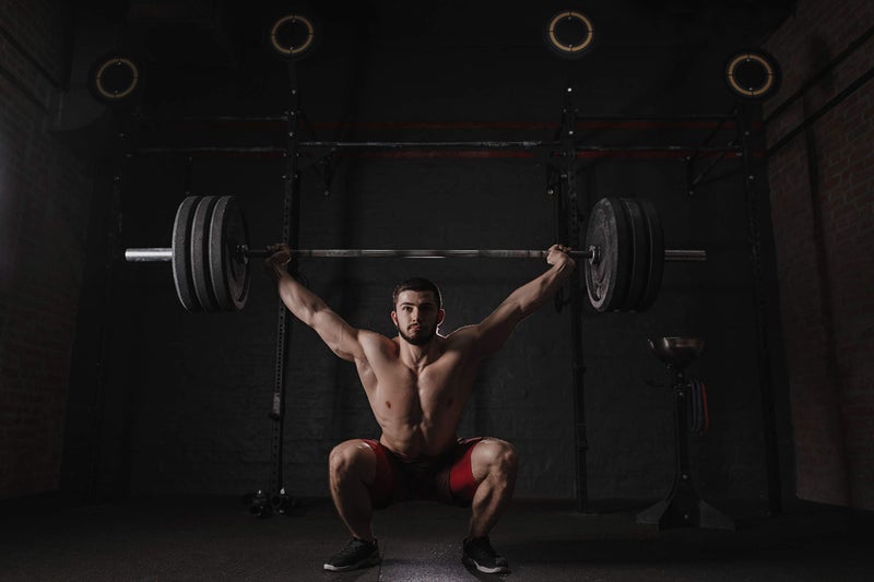 Clout Fitness مشابك باربل أولمبي من كلوت فيتنس، زوج من مشابك الوزن القابلة للإفراج السريع تناسب باربل بقطر 2 إنش، باللون الأحمر - Image 5